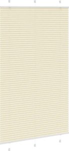 vidaXL Roleta plisowana kremowa 115x200 cm Szerokość tkaniny 114,4cm 3