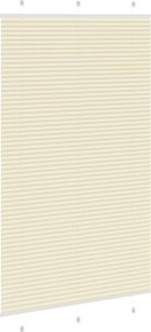 vidaXL Roleta plisowana kremowa 115x200 cm Szerokość tkaniny 114,4cm 4
