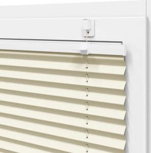 vidaXL Roleta plisowana kremowa 115x200 cm Szerokość tkaniny 114,4cm 10