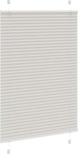 vidaXL Roleta plisowana jasnoszara 90x100 cm Szerokość tkaniny 89,4 cm 3