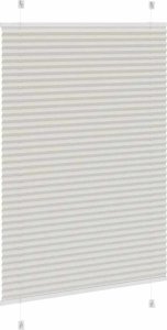 vidaXL Roleta plisowana jasnoszara 90x100 cm Szerokość tkaniny 89,4 cm 4