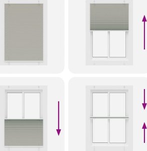 vidaXL Roleta plisowana jasnoszara 90x100 cm Szerokość tkaniny 89,4 cm 5