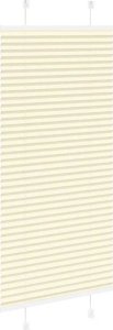 vidaXL Roleta plisowana kremowa 55x150 cm Szerokość tkaniny 54,4cm 4