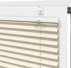 vidaXL Roleta plisowana kremowa 55x150 cm Szerokość tkaniny 54,4cm 9