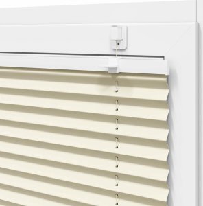 vidaXL Roleta plisowana kremowa 55x150 cm Szerokość tkaniny 54,4cm 10