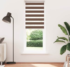 vidaXL Roleta plisowana jasnoszara 85x200 cm Szerokość tkaniny 84,4 cm 2