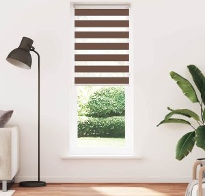 vidaXL Roleta plisowana jasnoszara 95x200 cm Szerokość tkaniny 94,4 cm 2