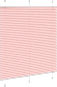 vidaXL Roleta plisowana różowa 115x150 cm Szerokość tkaniny 114,4 cm 3
