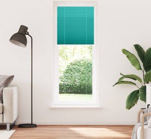 vidaXL Roleta plisowana Zielony Benzyna 75x200 cm Szerokość tkaniny 2