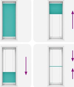 vidaXL Roleta plisowana Zielony Benzyna 75x200 cm Szerokość tkaniny 5