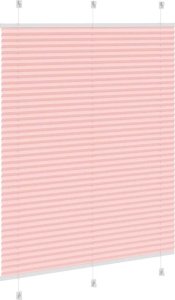 vidaXL Roleta plisowana różowa 105x100 cm Szerokość tkaniny 104,4 cm 4