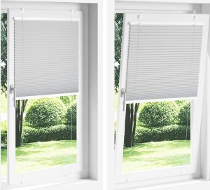 vidaXL Roleta plisowana różowa 105x100 cm Szerokość tkaniny 104,4 cm 8