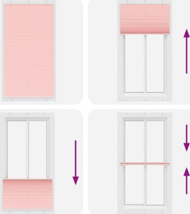 vidaXL Roleta plisowana różowa 105x200 cm Szerokość tkaniny 104,4 cm 7