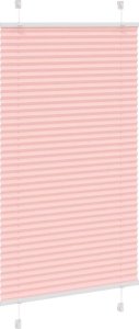 vidaXL Roleta plisowana różowa 75x100 cm Szerokość tkaniny 74,4 cm 3