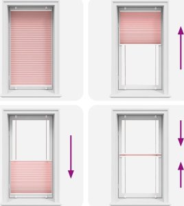 vidaXL Roleta plisowana różowa 75x100 cm Szerokość tkaniny 74,4 cm 7