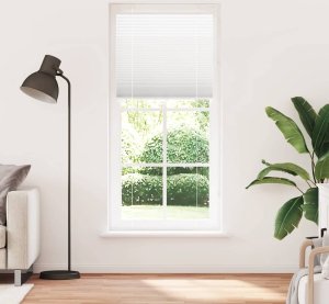 vidaXL Roleta plisowana biała 90x200 cm Szerokość tkaniny 89,4 cm 2