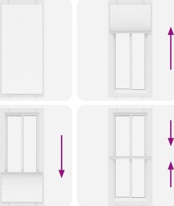 vidaXL Roleta plisowana biała 90x200 cm Szerokość tkaniny 89,4 cm 7