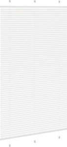 vidaXL Roleta plisowana biała 115x200 cm Szerokość tkaniny 114,4 cm 4