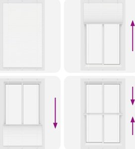 vidaXL Roleta plisowana biała 115x200 cm Szerokość tkaniny 114,4 cm 7