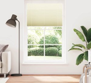 vidaXL Roleta plisowana kremowa 120x200 cm Szerokość tkaniny 119,4cm 2