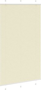 vidaXL Roleta plisowana kremowa 120x200 cm Szerokość tkaniny 119,4cm 3