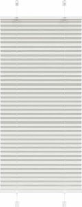 vidaXL Roleta plisowana jasnoszara 60x100 cm Szerokość tkaniny 59,4cm 1