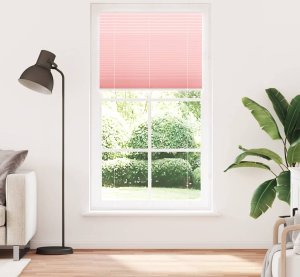 vidaXL Roleta plisowana różowa 100x200 cm Szerokość tkaniny 99,4 cm 2