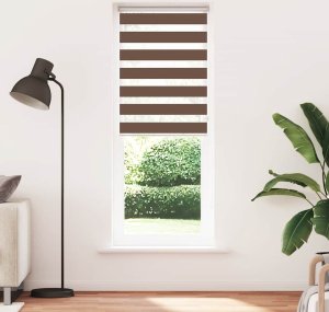 vidaXL Roleta plisowana jasnoszara 90x200 cm Szerokość tkaniny 89,4 cm 2