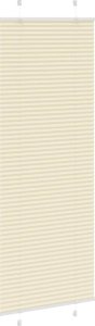vidaXL Roleta plisowana kremowa 75x200 cm Szerokość tkaniny 74,4 cm 3