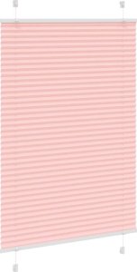 vidaXL Roleta plisowana różowa 90x150 cm Szerokość tkaniny 89,4 cm 3