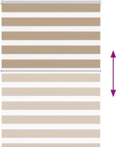 vidaXL Roleta zebra, 95x150 cm, szerokość tkaniny 90,9 cm, poliester 5