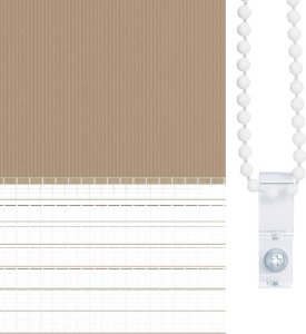 vidaXL Roleta zebra, 55x150 cm, szerokość tkaniny 50,9 cm, poliester 9