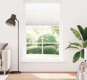 vidaXL Roleta plisowana biała 120x200 cm Szerokość tkaniny 119,4 cm 2