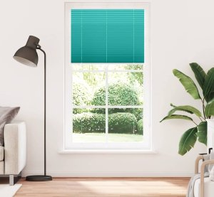 vidaXL Roleta plisowana Zielony Benzyna 100x200cm Szerokość tkaniny 2