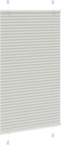 vidaXL Roleta plisowana jasnoszara 70x100 cm Szerokość tkaniny 69,4 cm 3