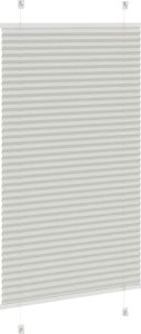 vidaXL Roleta plisowana jasnoszara 70x100 cm Szerokość tkaniny 69,4 cm 4