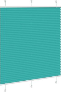 vidaXL Roleta plisowana Zielony Benzyna 115x150cm Szerokość tkaniny 3
