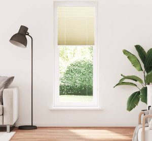 vidaXL Roleta plisowana kremowa 70x200 cm Szerokość tkaniny 69,4 cm 2