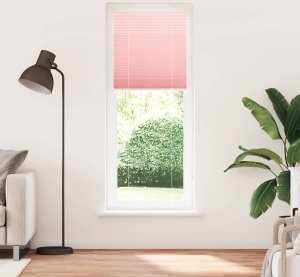 vidaXL Roleta plisowana różowa 80x200 cm Szerokość tkaniny 79,4 cm 2