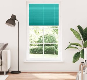 vidaXL Roleta plisowana Zielony Benzyna 110x200cm Szerokość tkaniny 2