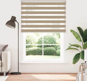 vidaXL Roleta zebra, 155x230 cm, szerokość tkaniny 150,9 cm, poliester 2