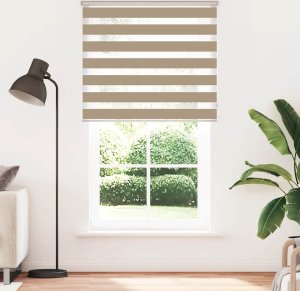 vidaXL Roleta zebra, 135x200 cm, szerokość tkaniny 130,9 cm, poliester 2