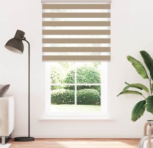 vidaXL Roleta zebra, 125x230 cm, szerokość tkaniny 120,9 cm, poliester 2