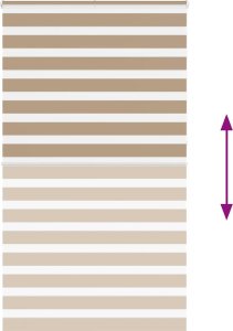 vidaXL Roleta zebra, 125x230 cm, szerokość tkaniny 120,9 cm, poliester 5