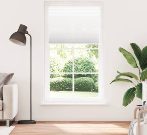 vidaXL Roleta plisowana biała 110x200 cm Szerokość tkaniny 109,4 cm 2