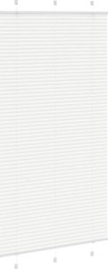 vidaXL Roleta plisowana biała 110x200 cm Szerokość tkaniny 109,4 cm 3