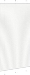vidaXL Roleta plisowana biała 110x200 cm Szerokość tkaniny 109,4 cm 4