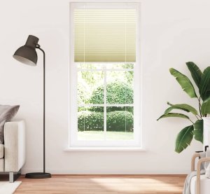 vidaXL Roleta plisowana kremowa 95x200 cm Szerokość tkaniny 94,4 cm 2