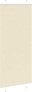 vidaXL Roleta plisowana kremowa 85x200 cm Szerokość tkaniny 84,4 cm 3