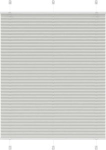 vidaXL Roleta plisowana jasnoszara 105x100cm Szerokość tkaniny 104,4cm 1